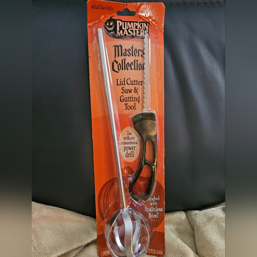 Pumpkin Masters Lid Cutter Saw & Gutting Tool. Stainless Steel. New